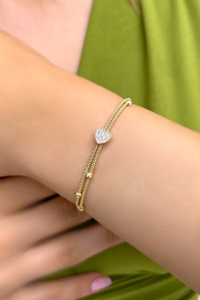 Kalpli Dorika Altın Bileklik 8KNY1585 - Altınaşkı