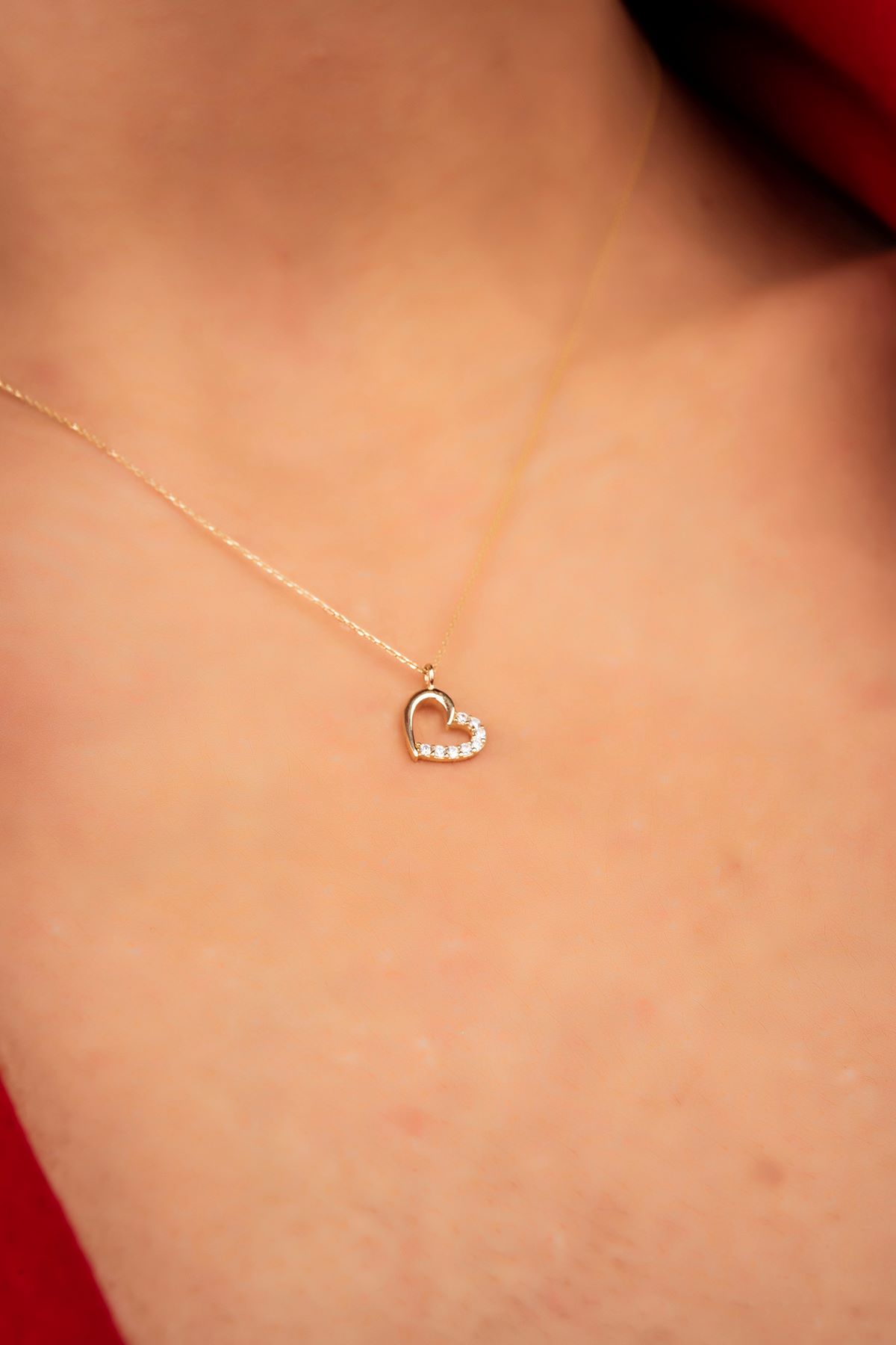 Kalpli Hayalet Altın Kolye 8KLY642 - 2