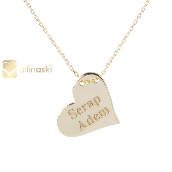 Kalpli İsimli Altın Kolye FYA173 - Altınaşkı