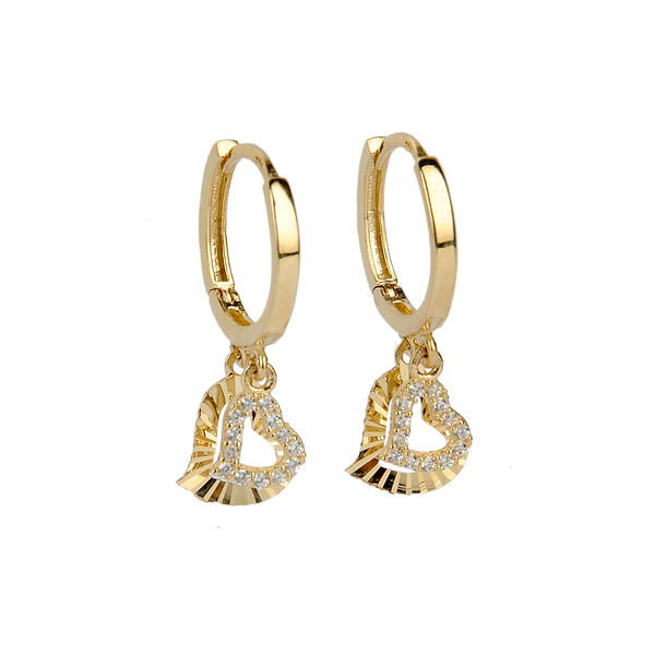 Kalpli Pullu Altın Küpe 14KP1812 - Altınaşkı