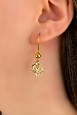 Kancalı Üzüm Altın Küpe 8KP2669 - 1