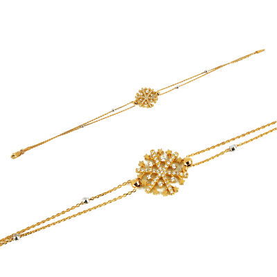 Kar Tanesi Altın Bileklik 14KNY47 - Altınaşkı