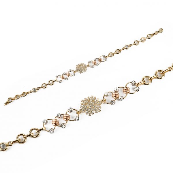 Kar Tanesi Altın Bileklik 14KNY504 - Altınaşkı