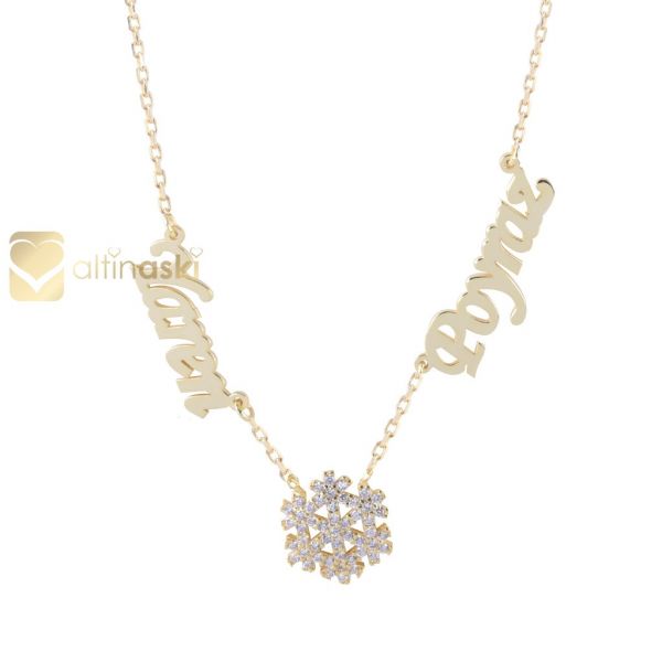 Kar Tanesi İsimli Altın Kolye FYA190 - Altınaşkı