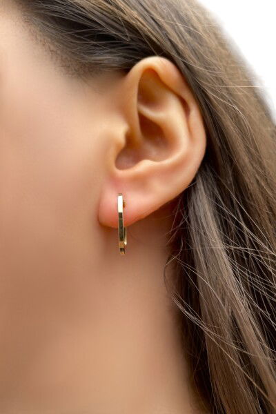 Kare Altın Küpe 14KP6543 - Altınaşkı