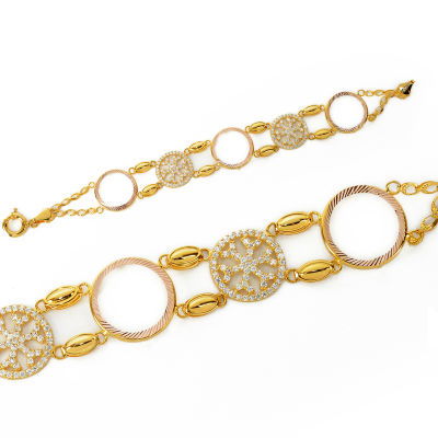 Kartanesi Çeyrek Çerçeveli Altın Bileklik 14KNY137 - Altınaşkı