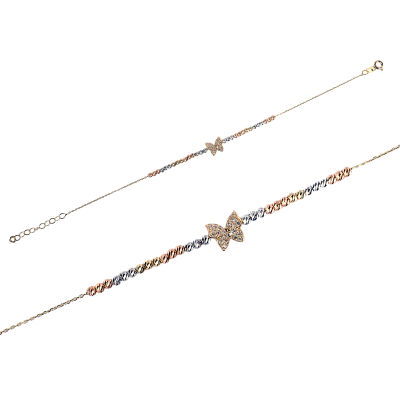 Kelebek Altın Bileklik 14KNY454 - Altınaşkı