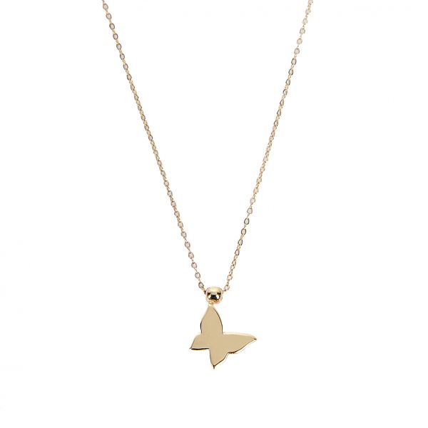 Kelebek Hayalet Altın Kolye 8KLY277 - Altınaşkı