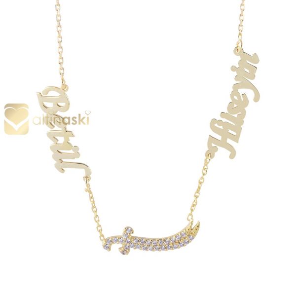 Kılıç İsimli Altın Kolye FYA192 - Altınaşkı