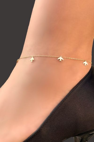 Kırlangıç Altın Halhal 14KNY0988 - Altınaşkı