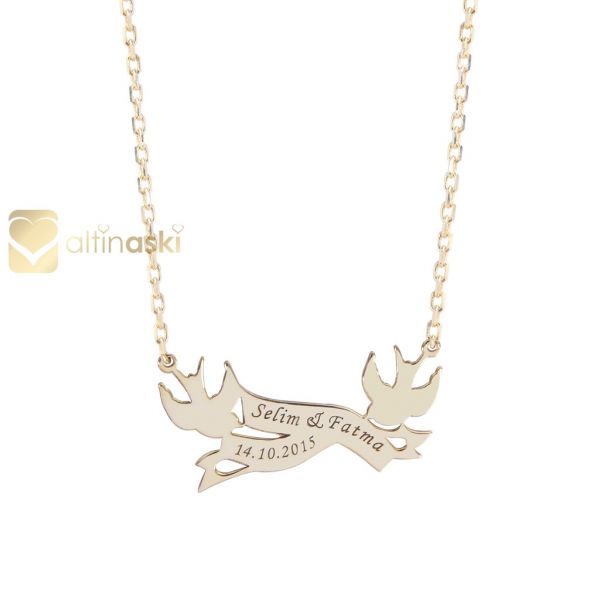 Kırlangıç İsimli Altın Kolye FYA153 - Altınaşkı