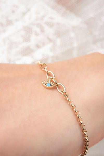 Kirpik Altın Bileklik 14KNY1239 - Altınaşkı