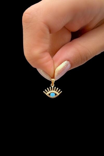 Kirpik Altın Kolye Ucu 14KLY8764 - Altınaşkı