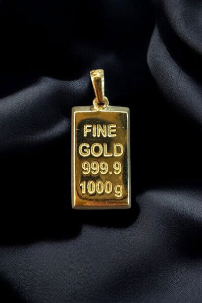 Külçe Altın Kolye Ucu 14KLY5707 - Altınaşkı