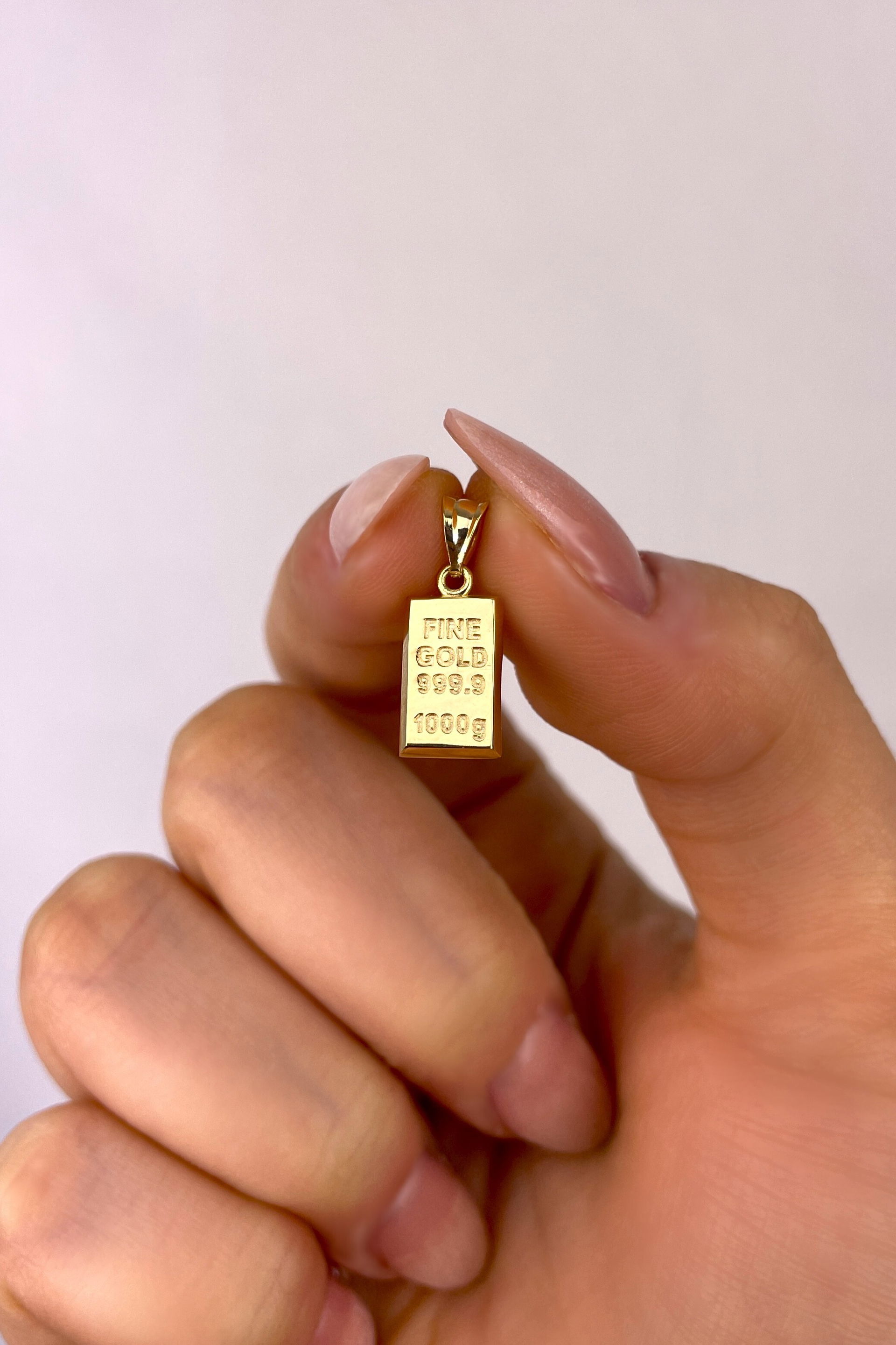 Külçe Altın Kolye Ucu 8KLY5934 - 1