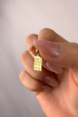 Külçe Altın Kolye Ucu 8KLY5934 - 2