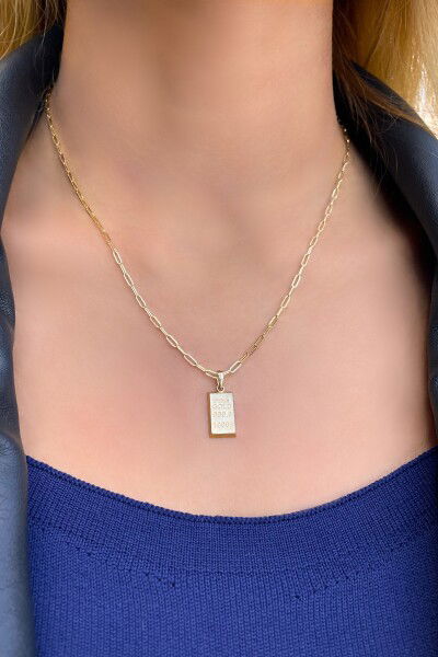 Külçe Ataş Altın Kolye 14KLY0101 - Altınaşkı