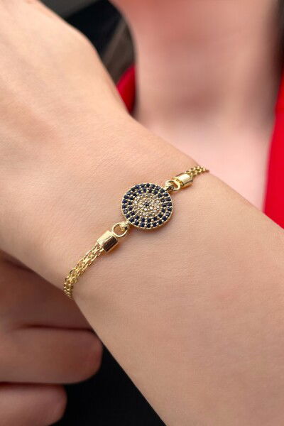 Nazar Bismark Altın Bileklık 8KNY5956 - Altınaşkı