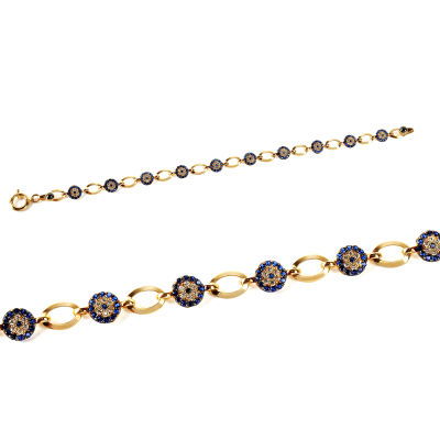 Nazar Boncuklu Altın Bileklik 14KNY182 - Altınaşkı