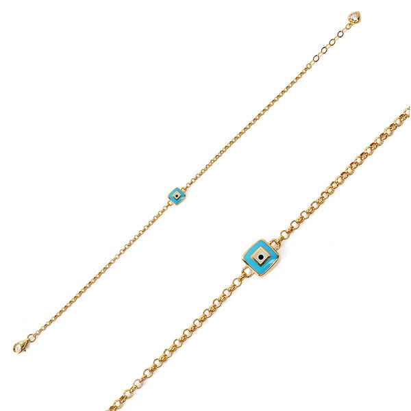 Nazar Boncuklu Altın Bileklik 14KNY917 - Altınaşkı