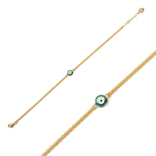 Nazar Boncuklu Altın Bileklik 14KNY922 - Altınaşkı