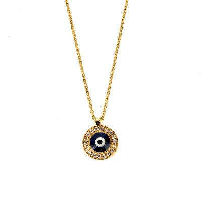 Nazar Boncuklu Kolye 14KLY342 - Altınaşkı