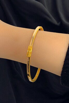 Oluklu Ajda Altın Bilezik 8KLPC147 - 2