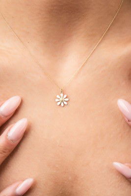 Papatya Hayalet Altın Kolye 8KLY804 - 1