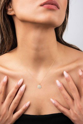 Papatya Hayalet Altın Kolye 8KLY804 - 3