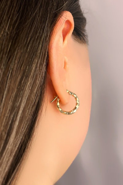 Parlak Altın Küpe 8KP2795 - Altınaşkı