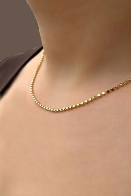 Parlak Altın Zincir 14ZNR3022 - 1