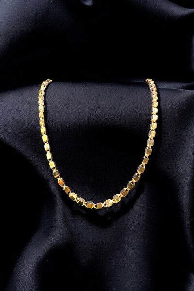 Parlak Küp Altın Zincir 14ZNR8532 - Altınaşkı