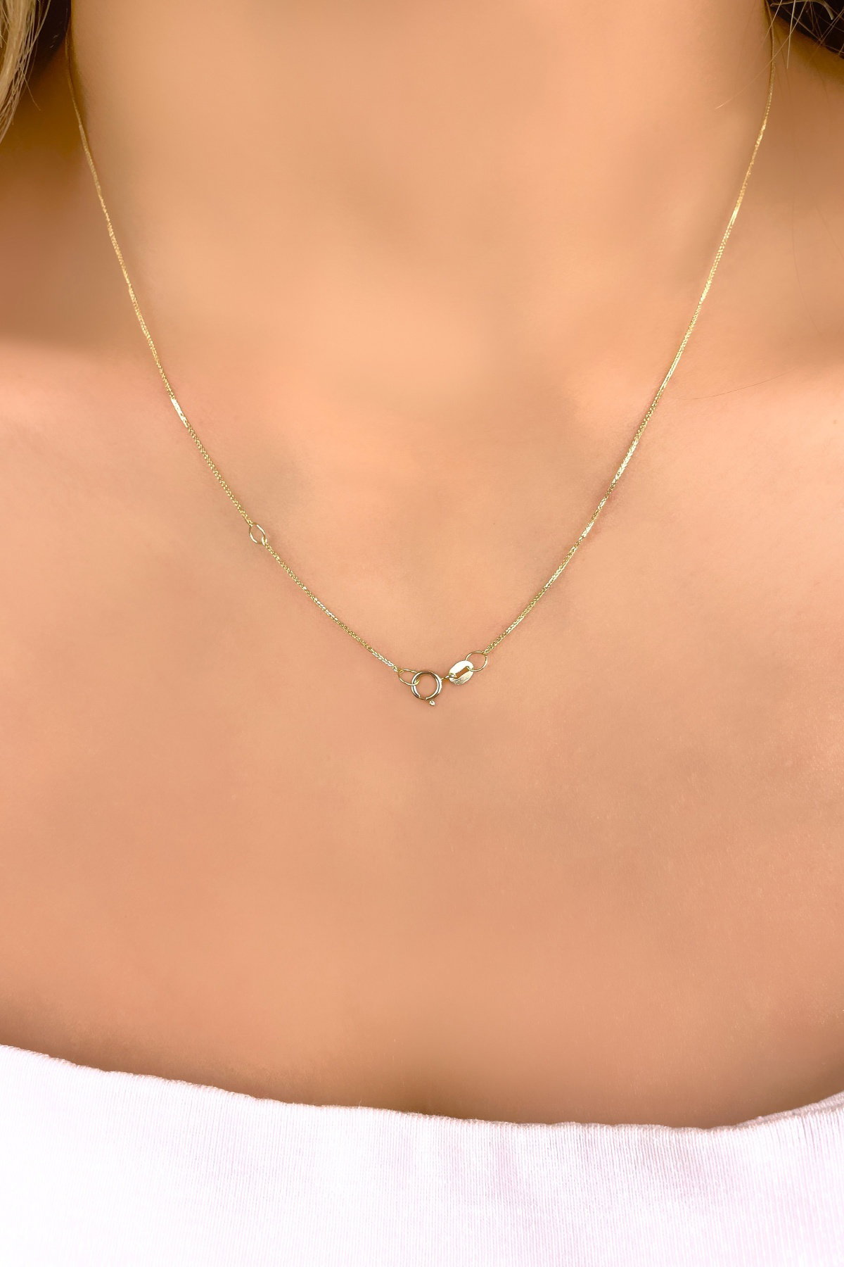 Parlak Toplu İtalyan Altın Kolye 14KLY930 - 3