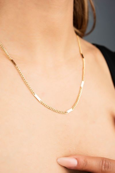 Plaka Gurmet Altın Zincir 14ZNR4519 - Altınaşkı