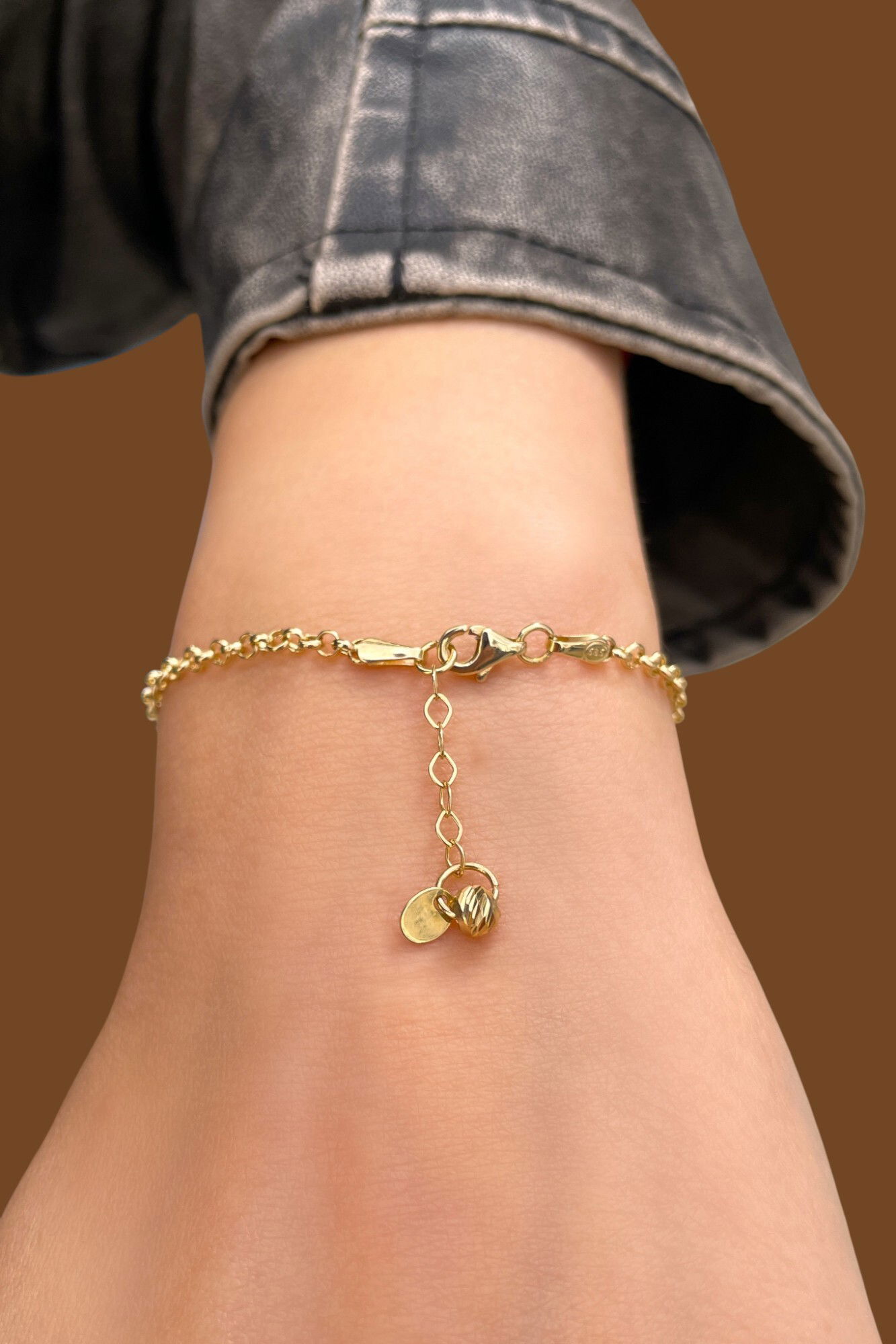 Plaka Nazar Altın Bileklik 14KNY9146 - 3