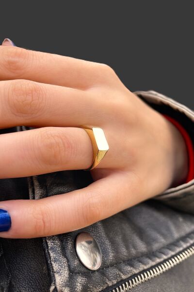 Plaka Taşsız Altın Yüzük 14YZ7668 - Altınaşkı