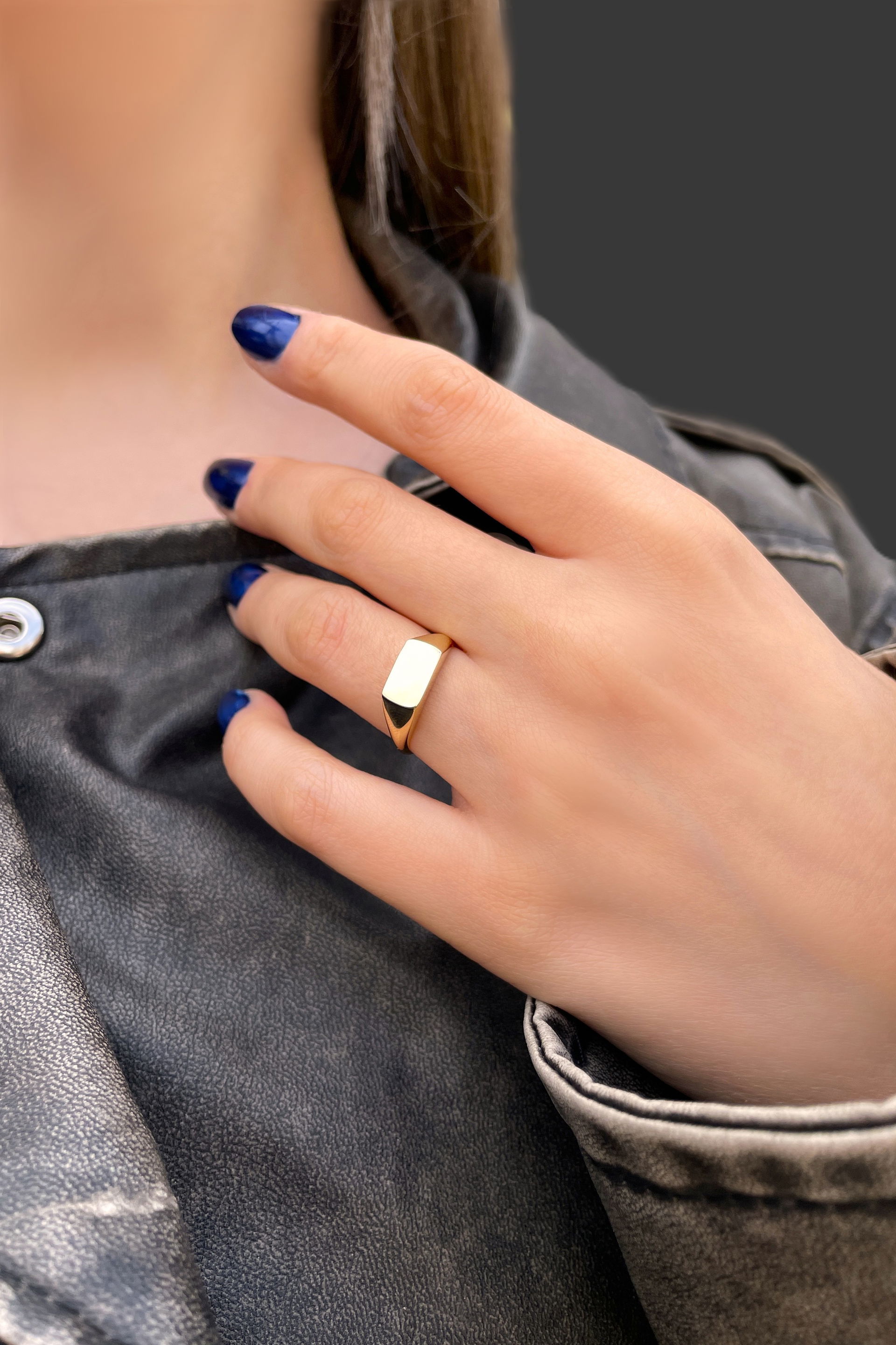 Plaka Taşsız Altın Yüzük 14YZ7668 - 2