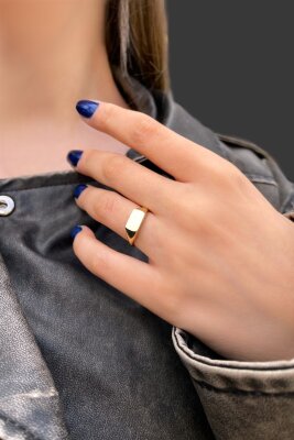 Plaka Taşsız Altın Yüzük 14YZ7668 - 2