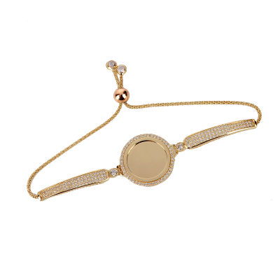 Plakalı Taşlı Altın Bileklik 14KNY402 - Altınaşkı