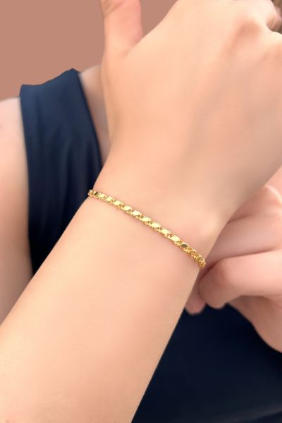 Pullu Altın Bileklik 14KNY6090 - Altınaşkı