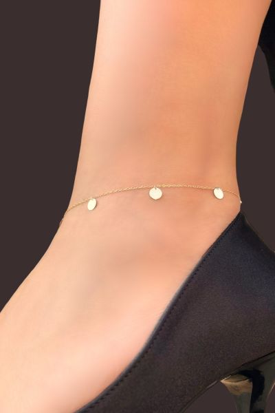 Pullu Altın Halhal 14KNY0989 - Altınaşkı