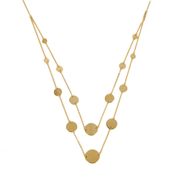 Pullu Altın Kolye 14KLY1248 - Altınaşkı