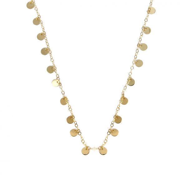 Pullu Altın Kolye 14KLY992 - Altınaşkı