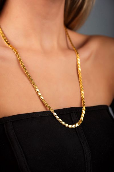 Pullu Altın Zincir 8ZNR588 - Altınaşkı