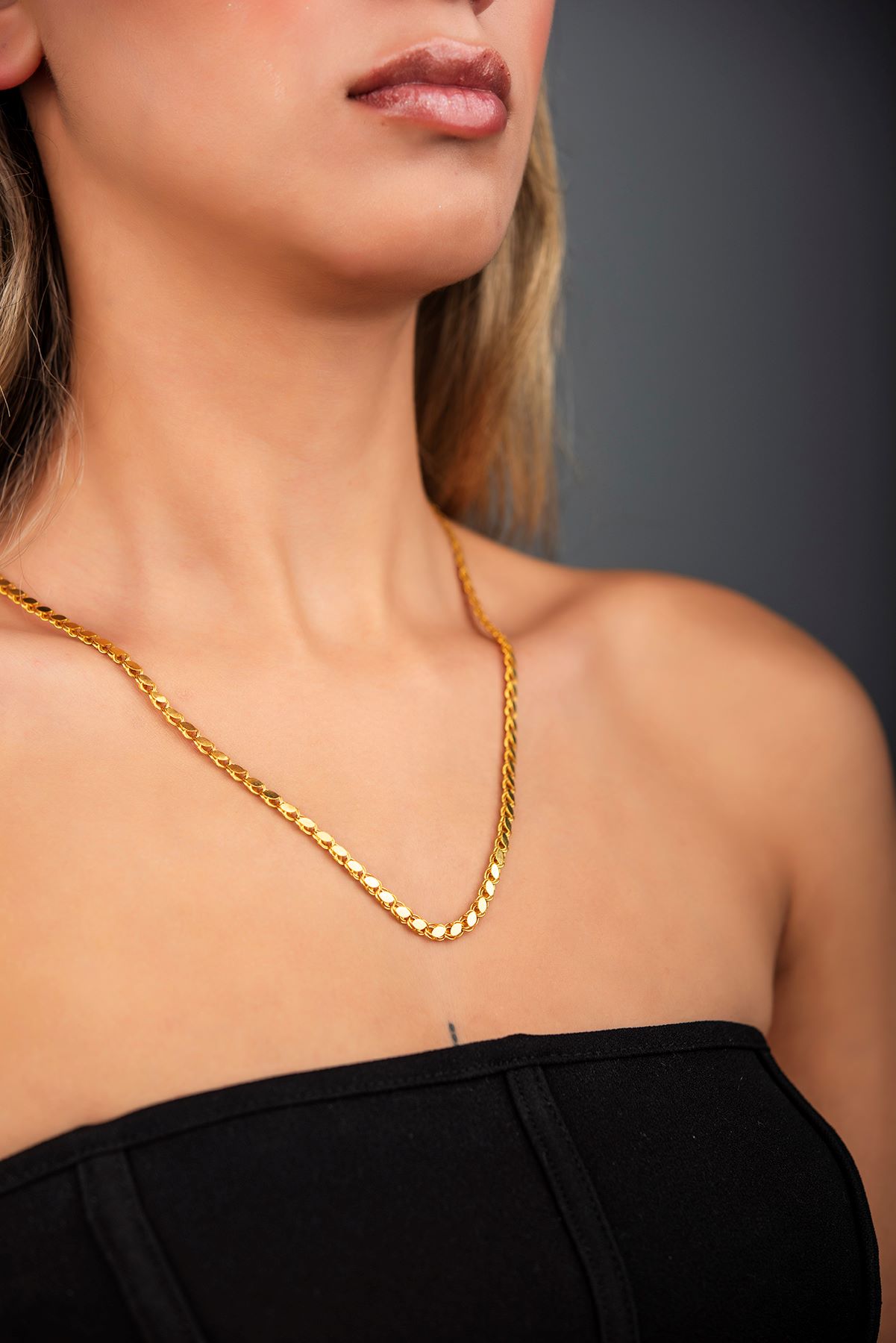 Pullu Altın Zincir 8ZNR837 - 2