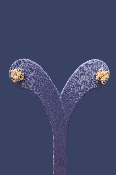 Renkli Dorika Toplu Altın Küpe 14KP2073 - Altınaşkı