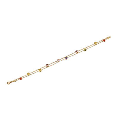 Renkli Taşlı Altın Bileklik 14KNY111 - Altınaşkı