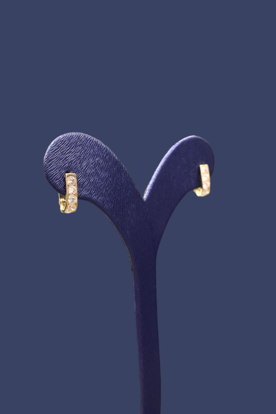 Renkli Taşlı Altın Çocuk Küpe 8KP274 - Altınaşkı