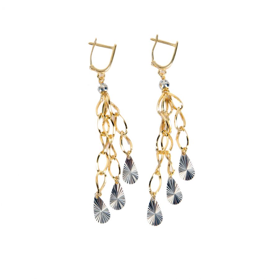 Sallantılı Altın Küpe 14KP1116 - 1