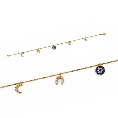 Şans Altın Bileklik 14KNY115 - Altınaşkı